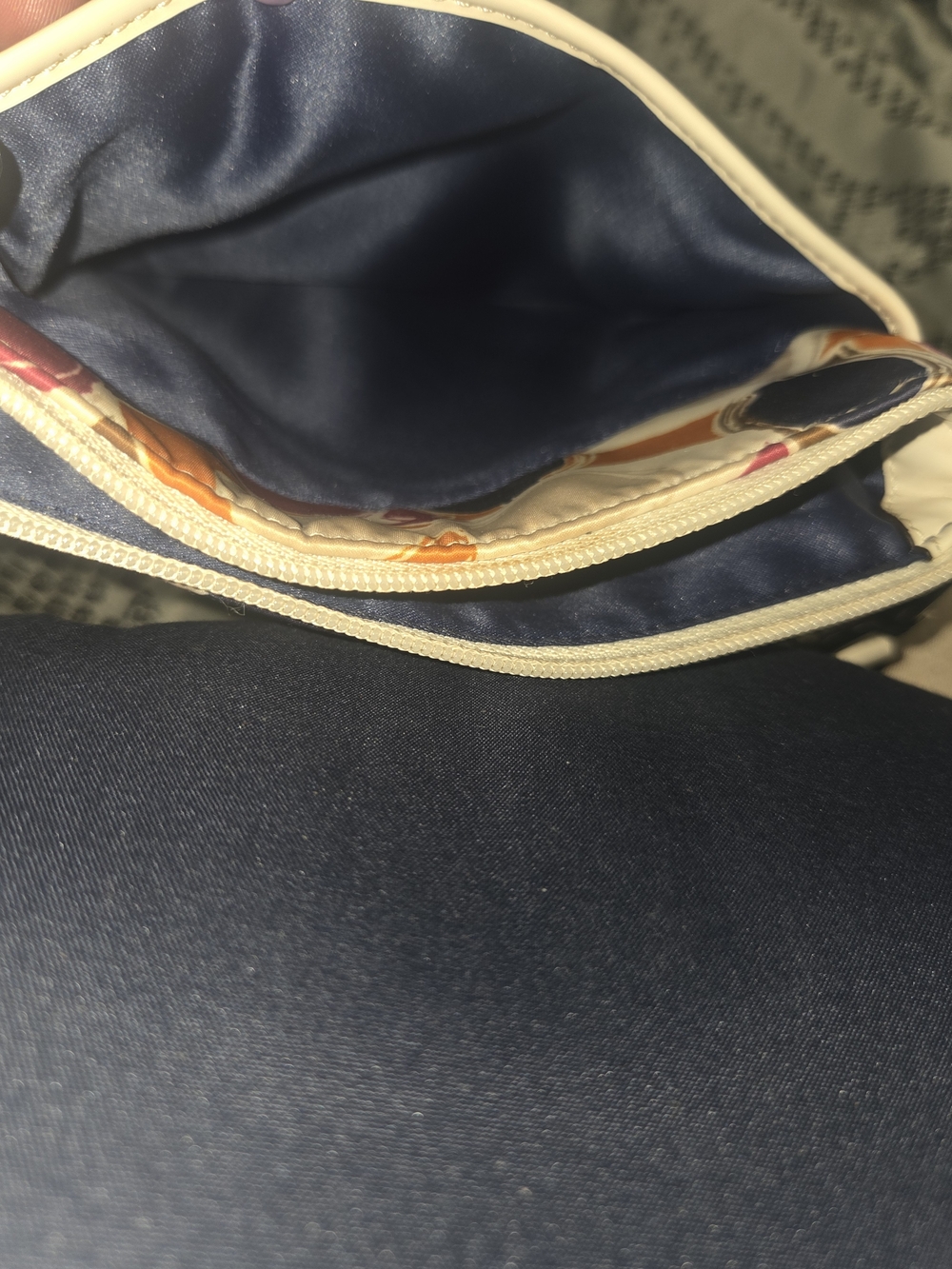 Coach Multicolor Signature Pattern Crossbody in Pink, Orange, Navy & Brown - Picture 4 of 6